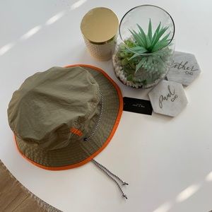Rag & Bone Military Drawstring Bucket Hat (olive)
